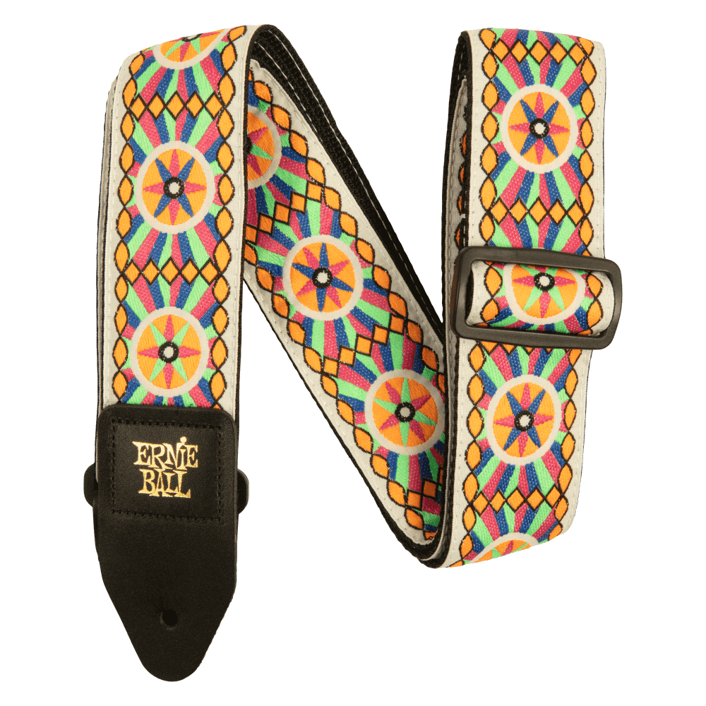 Ernie Ball Classis Jacquard Guitar Or Bass Strap in Candy Sun