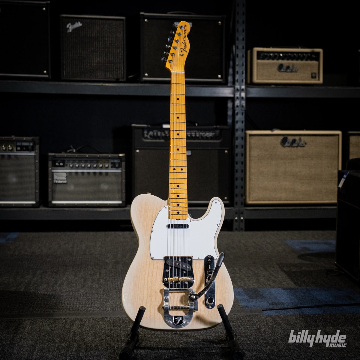 Fender Custom Shop 1967 Telecaster Bigsby DLX Closet Classic Electric Guitar in Natural Blonde