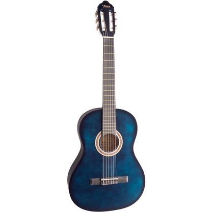 Valencia Series 100 Full Size Classical Guitar in Blue Sunburst