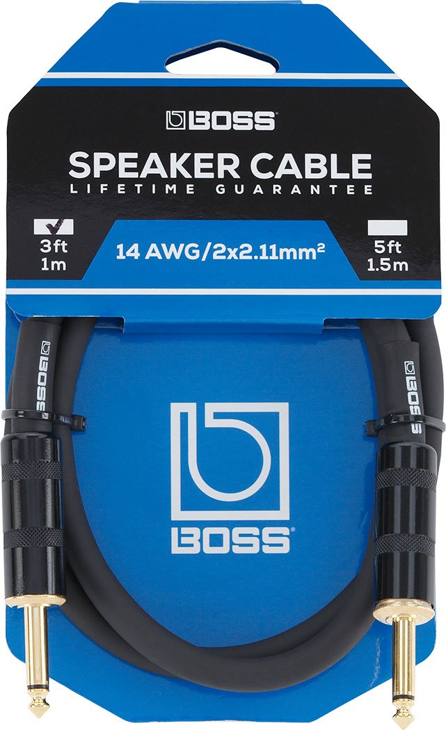 Boss 5ft 1/4" Jacks Speaker Cable