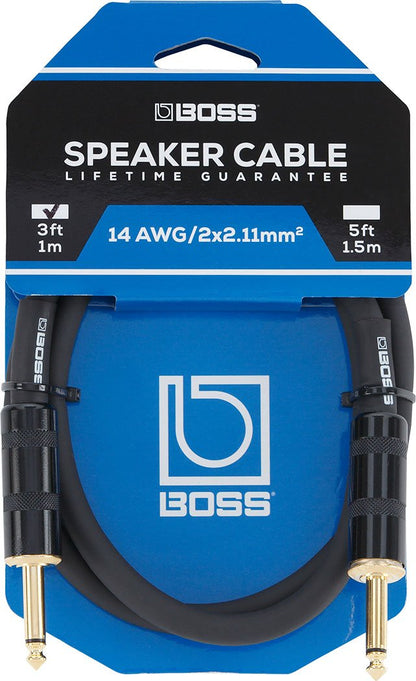 Boss 5ft 1/4" Jacks Speaker Cable