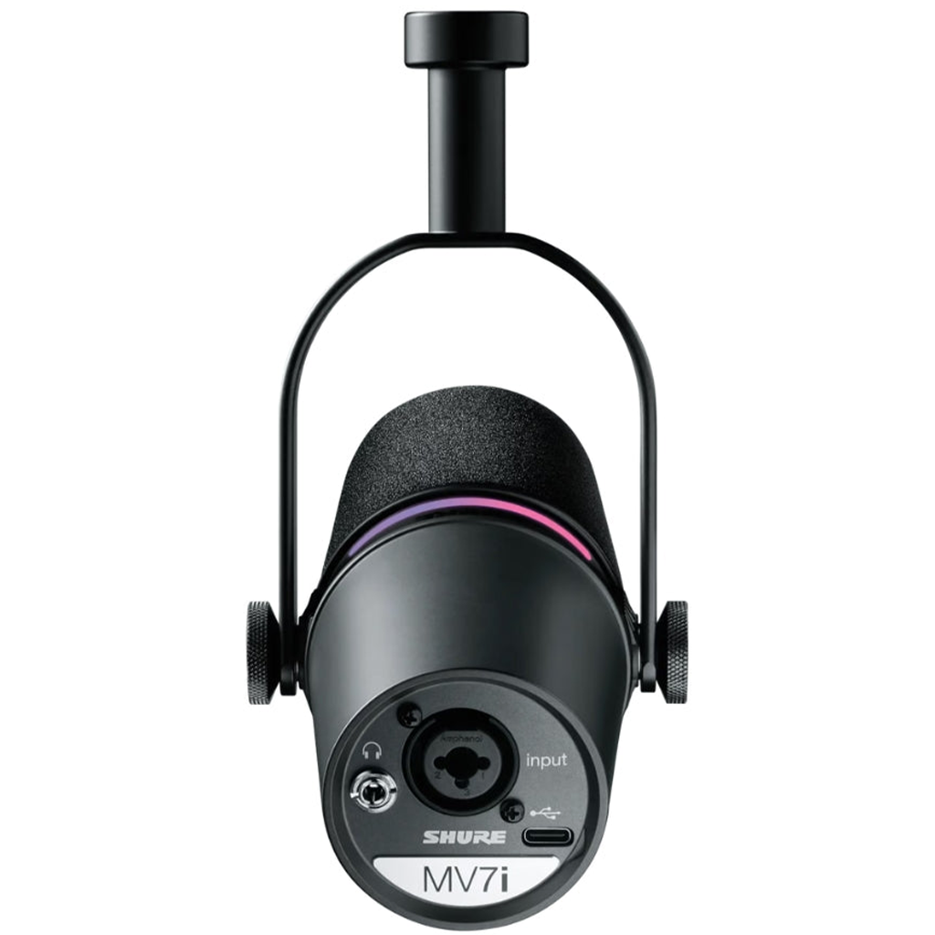 Shure MV7i Smart Microphone and Onboard Audio Interface