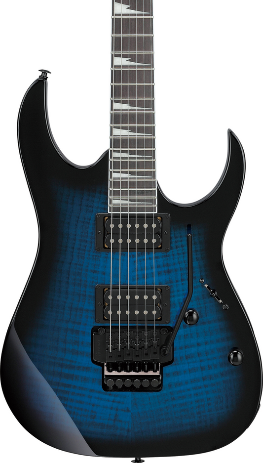 Ibanez GIO RG320FA Electric Guitar in Transparent Blue Sunburst