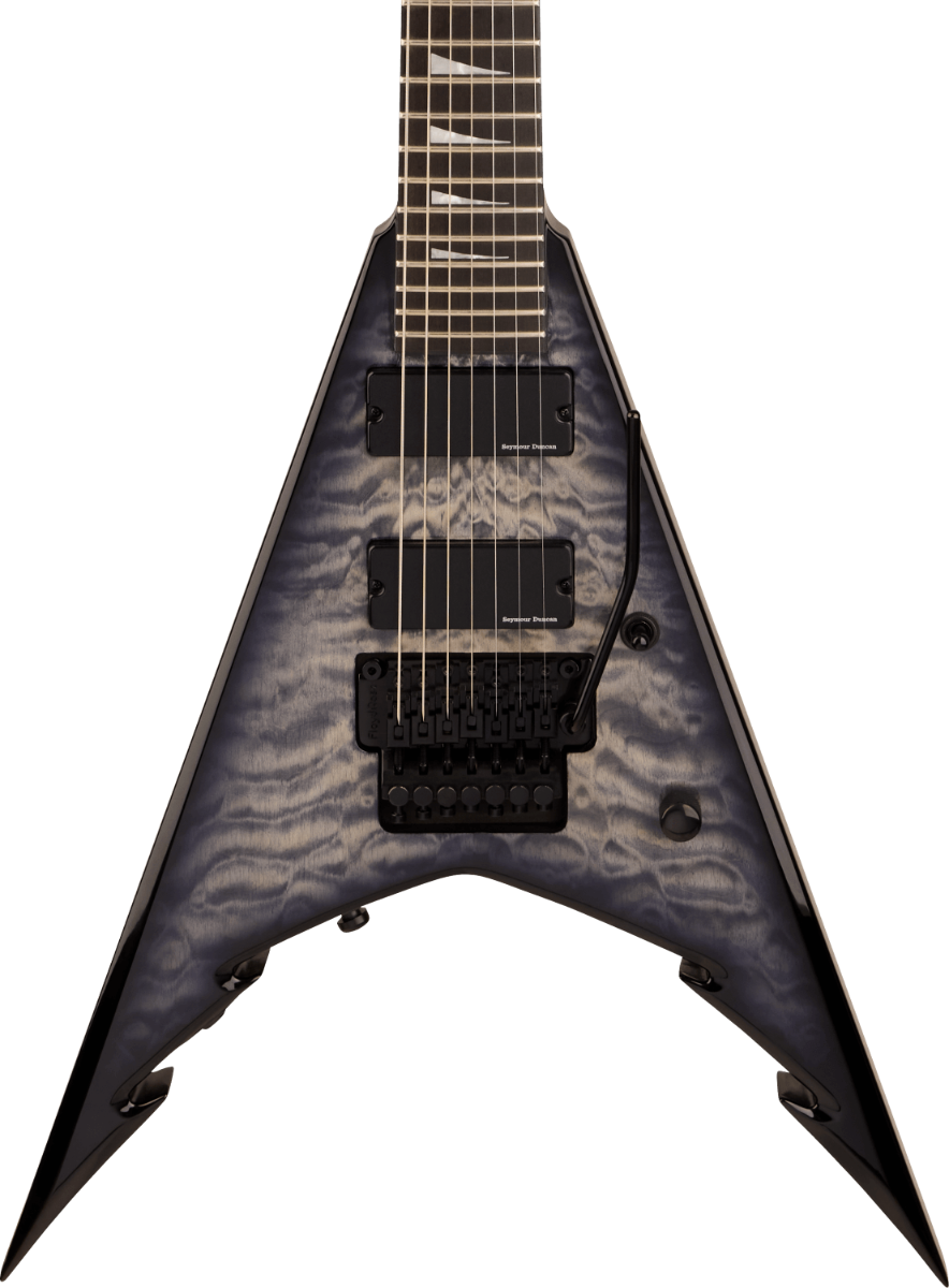 Jackson Pro Series Signature Corey Beaulieu King V KV7Q Electric Guitar in Transparent Black