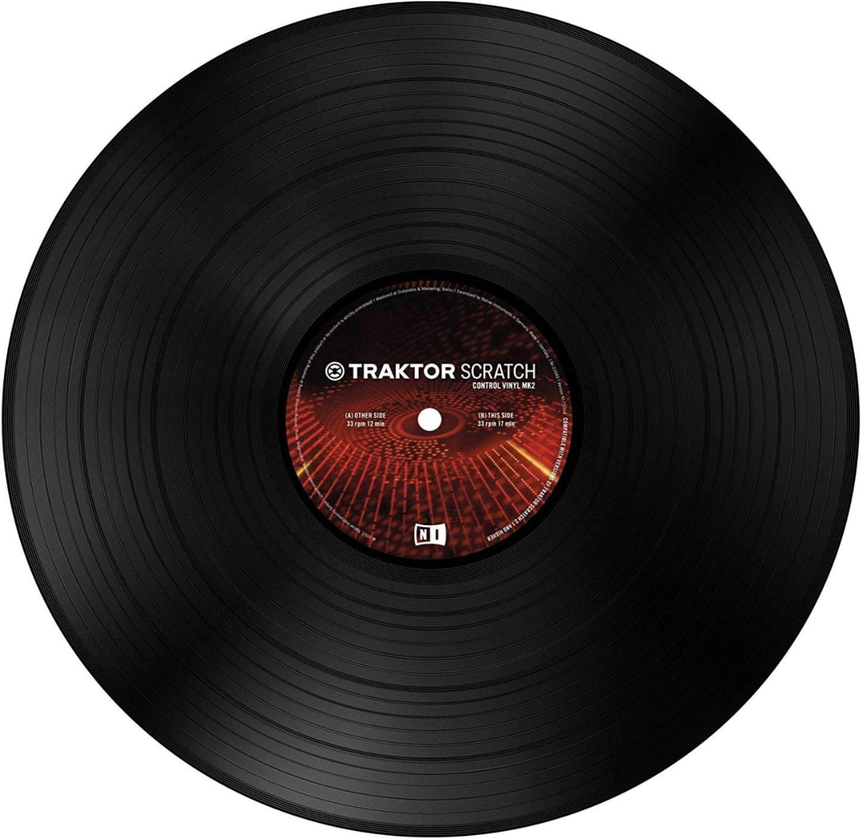 Native instruments NI Traktor Scratch Control Vinyl in Black