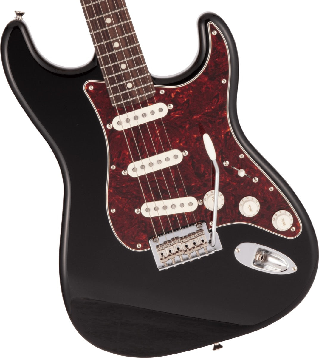 Fender Made in Japan Hybrid II Stratocaster, Rosewood Fingerboard in Black