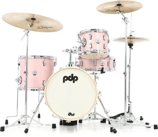 PDP New Yorker 4-Piece Shell Pack in Pale Rose Sparkle