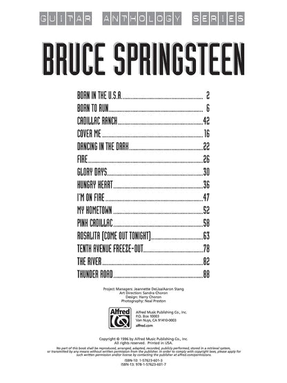 Bruce Springsteen Guitar Anthology Series Guitar Tab