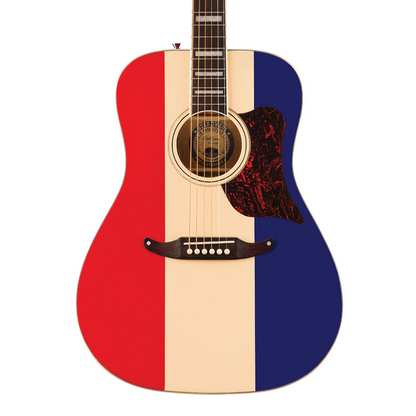 Fender Buck Owens Kingman Acoustic Guitar, Rosewood Fingerboard in Red White and Blue