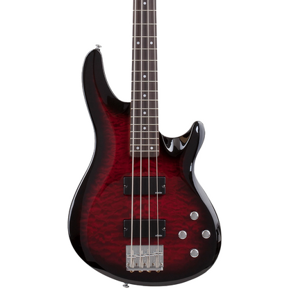 Schecter C-4 Plus Electric Bass in See Through Cherry Burst