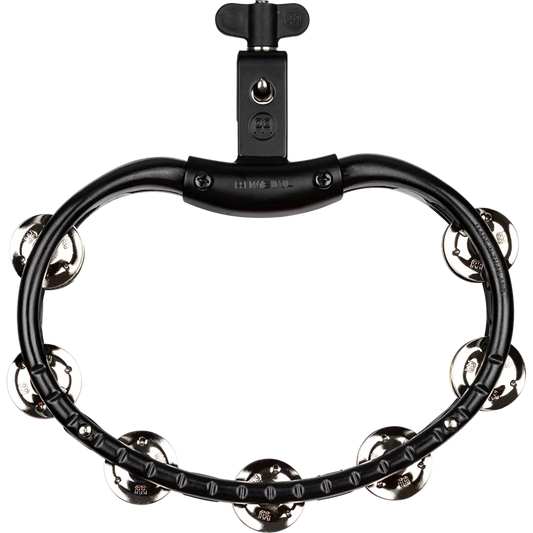 Meinl Percussion TMT2BK Tradotional Mountable ABS Series Mountable Molded ABS Tambourine Nickel Plated Steel Jingles in Black