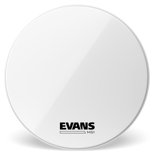Evans MS1 White Marching 22" Bass Drum Head