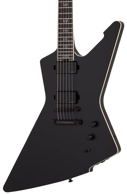 Schecter E1 SLS Elite Evil Twin in Satin Black