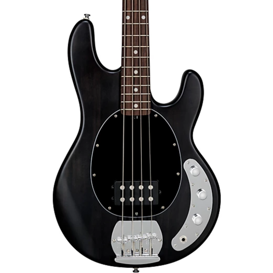 Sterling By Music Man StingRay Ray4 Bass Guitar in Trans Black Satin