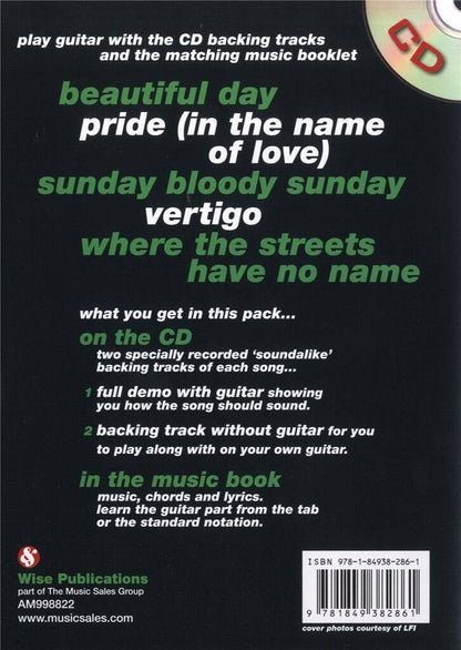 Play Along Guitar U2 BOOKLET/CD