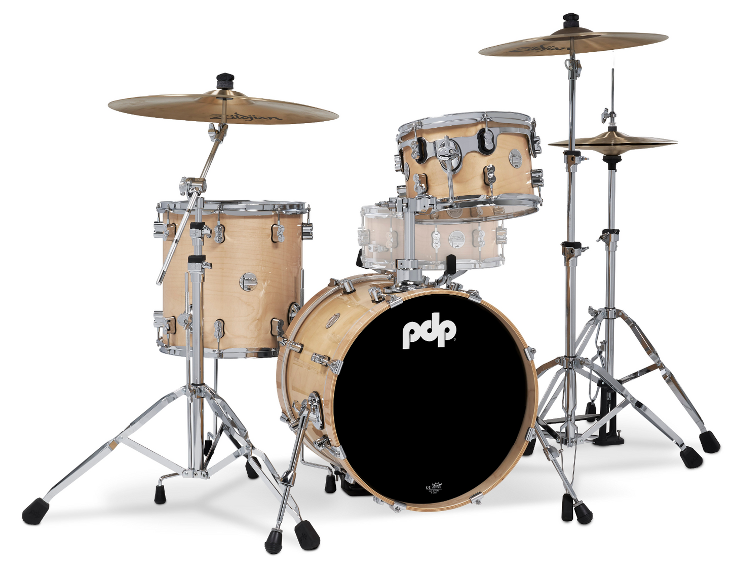 PDP Concept Maple Lacquer 3-Piece Bop Drum Kit in Natural Lacquer