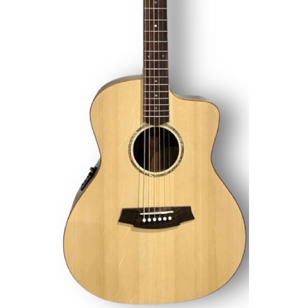 Cole Clark Studio GA SAN1EC-SR Acoustic Electric Guitar in Natural