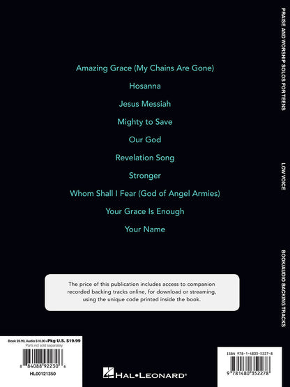 Praise And Worship Solos For Teens Low Voice OLA