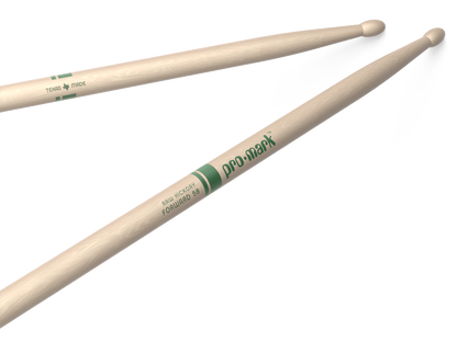 Promark Forward 5B Raw Hickory Wood Tip Natural Drumsticks