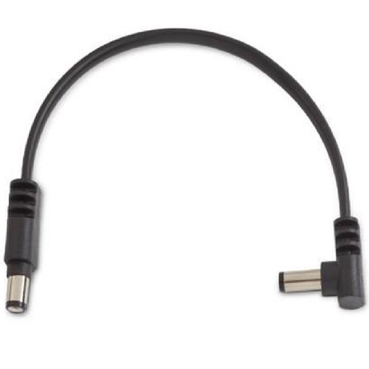 RockBoard 15cm Angled to Straight Power Supply Cable in Black