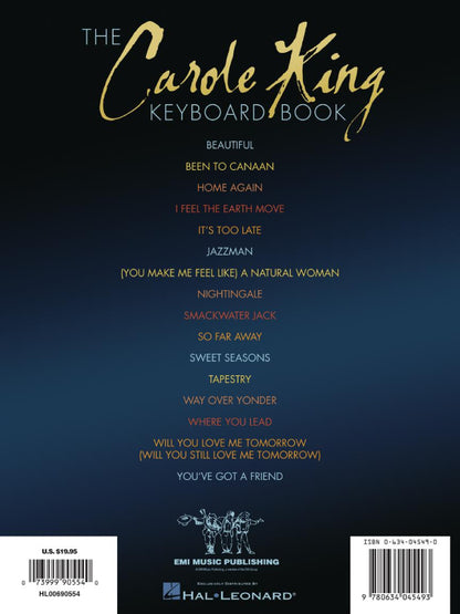 The Carole King Keyboard Book Artist Transcriptions