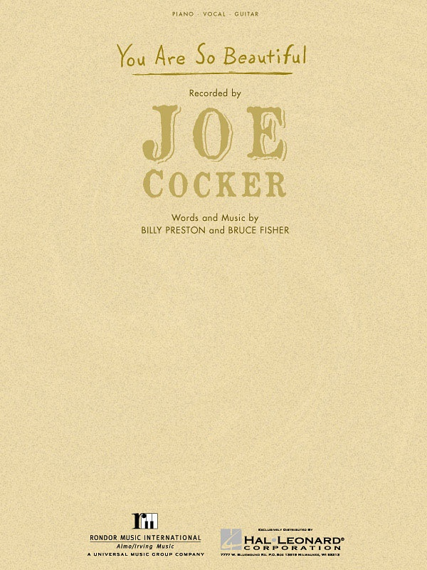 You Are So Beautiful PVG Single Sheet