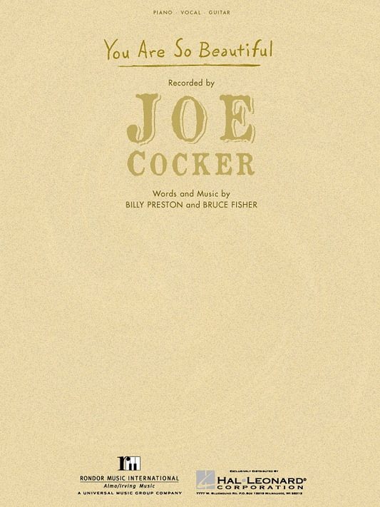 You Are So Beautiful PVG Single Sheet