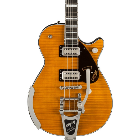 Gretsch G6134TFM-NH Nigel Hendroff Signature Penguin Electric Guitar in Amber Flame