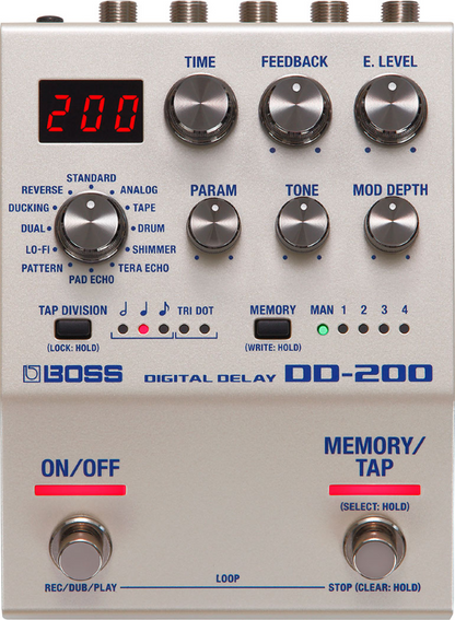 Boss DD200 Digital Delay Pedal