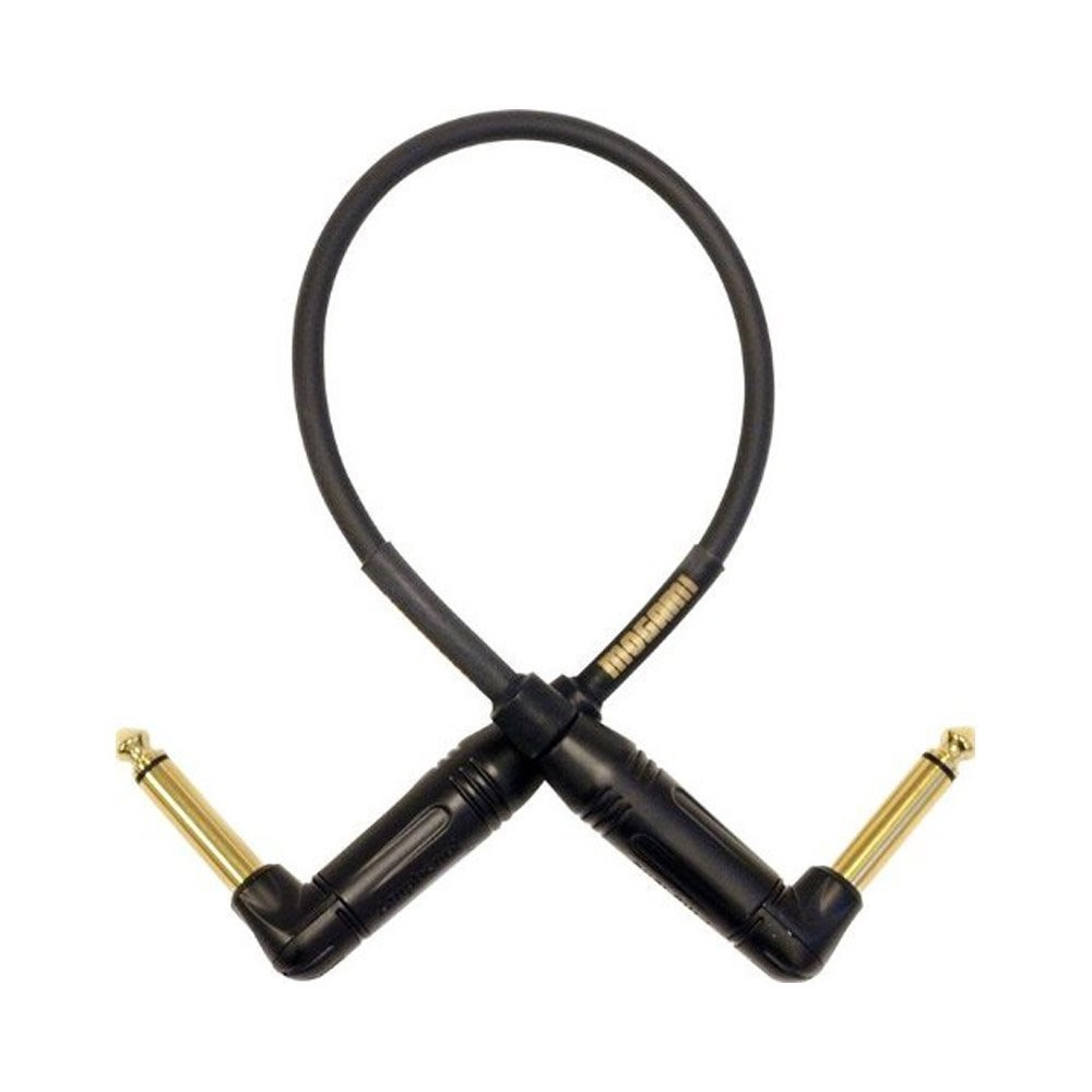 Mogami 2 ft Gold Pedal Accessory Right Angle to Right Angle Patch Cable