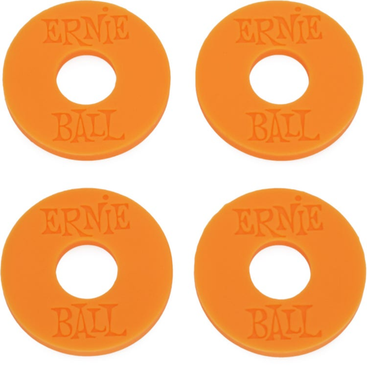 Ernie Ball Strap Blocks 4pk in Orange