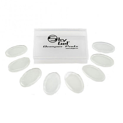 SkyGel Drum Damper Pads 8 pack in Crystal Clear