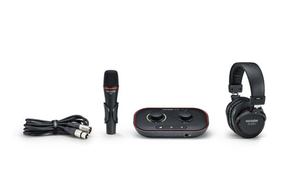 Focusrite Vocaster One Studio essential podcasting kit