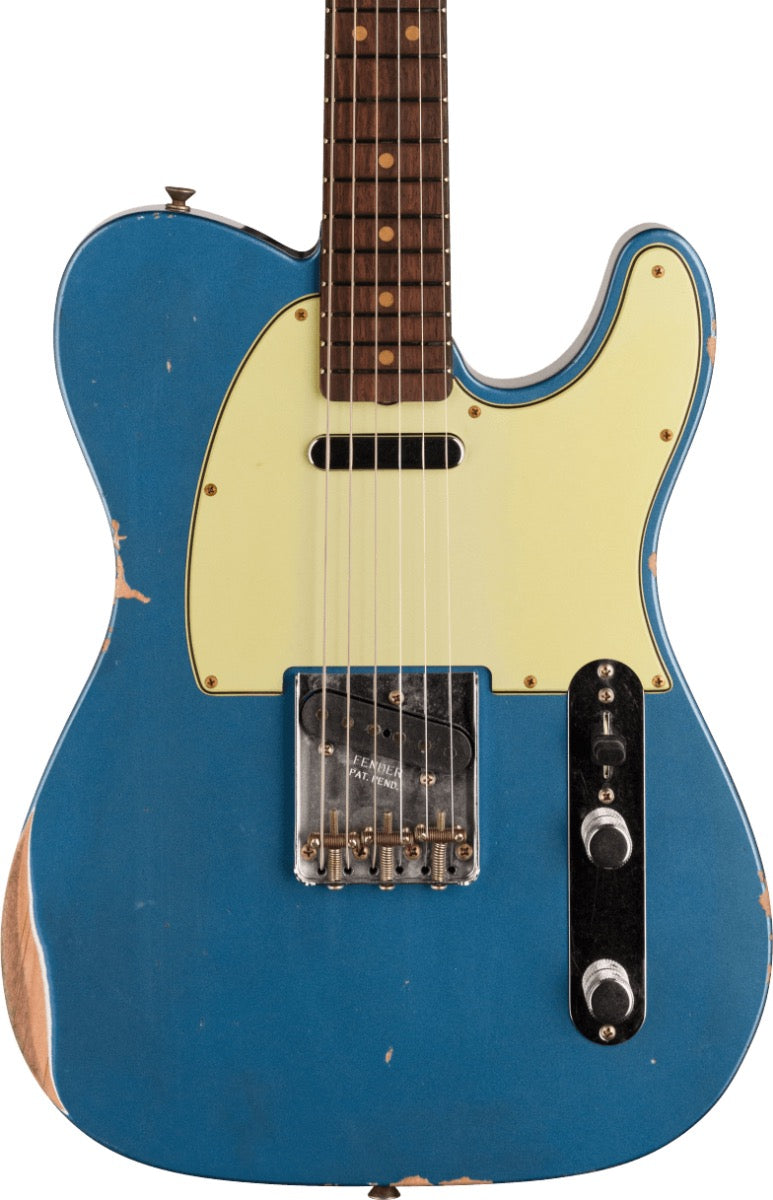Fender Custom Shop 1963 Telecaster Relic in Aged Lake Placid Blue
