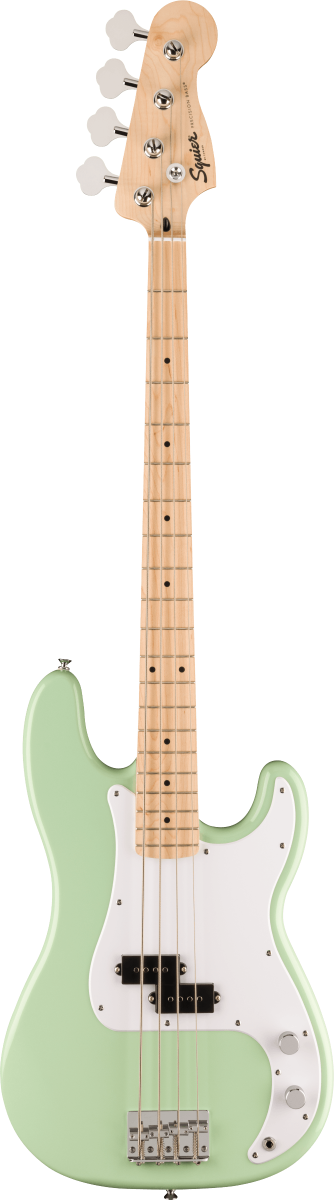 Squier FSR Squier Sonic Precision Bass, Maple Fingerboard, White Pickguard in Surf Green