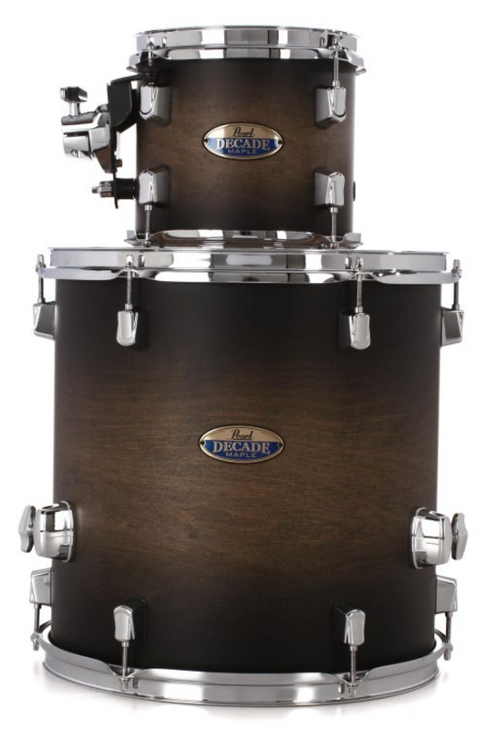 Pearl Decade Maple 2 Piece Shell Pack in Satin Black Burst