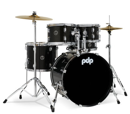 PDP Center Stage 5-Piece Drum Set in Iridescent Black Sparkle Finish Ply