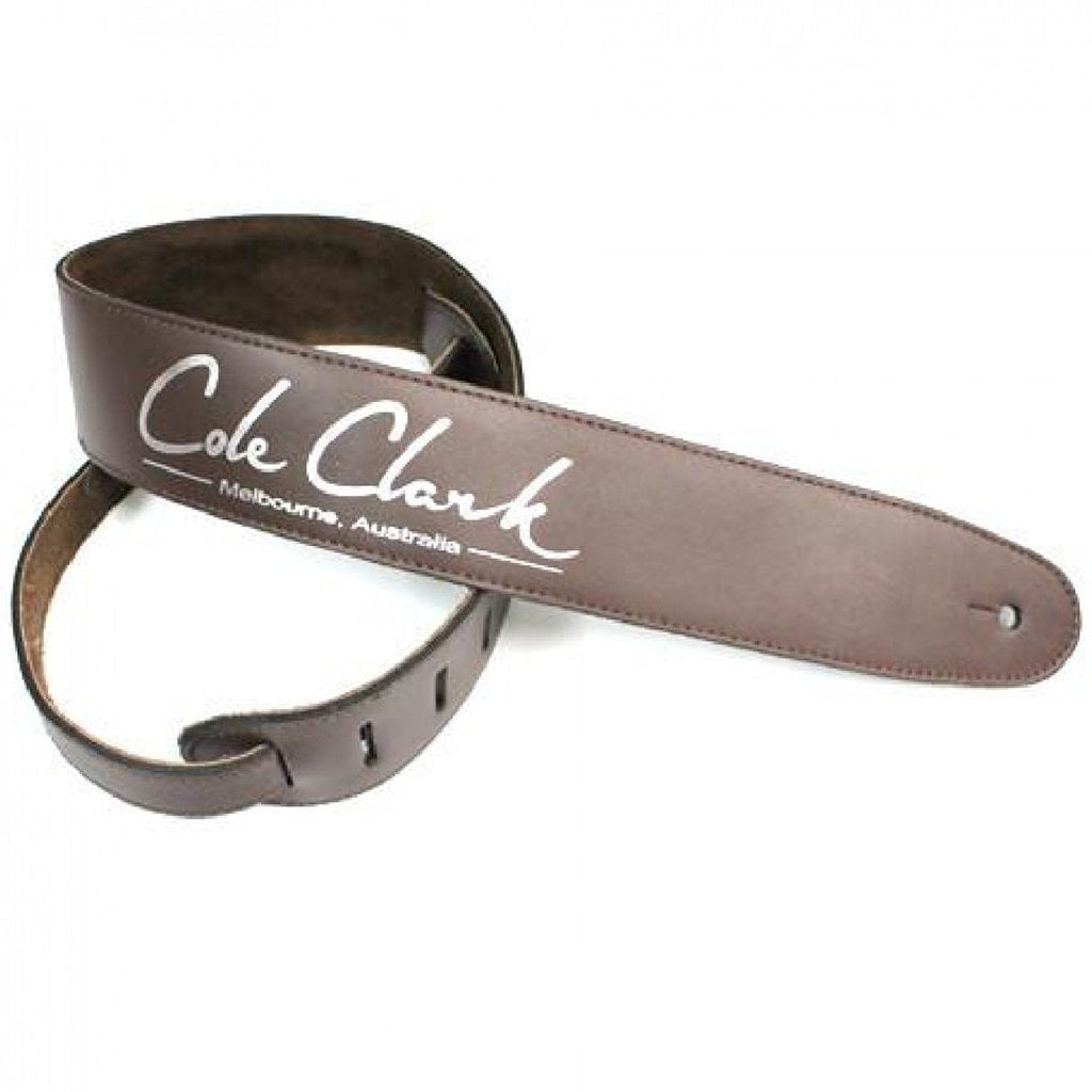Cole Clark Leather Guitar Strap in Brown
