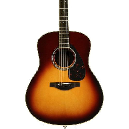 Yamaha LL6ARE Jumbo Acoustic Electric Guitar in Brown Sunburst