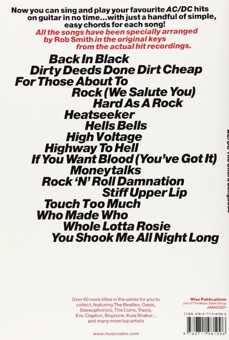 AC/DC Guitar Chord Songbook