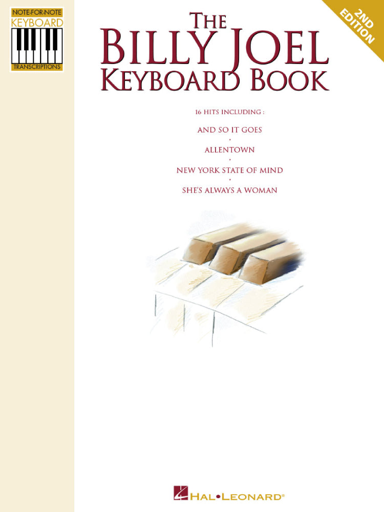 The Billy Joel Keyboard Book Note For Note Keyboard Transcriptions