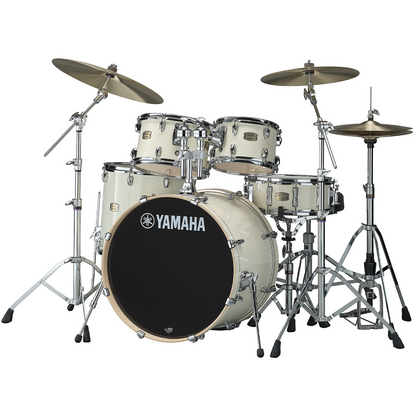 Yamaha Stage Custom Birch Euro 5-Piece Drum Kit in Classic White