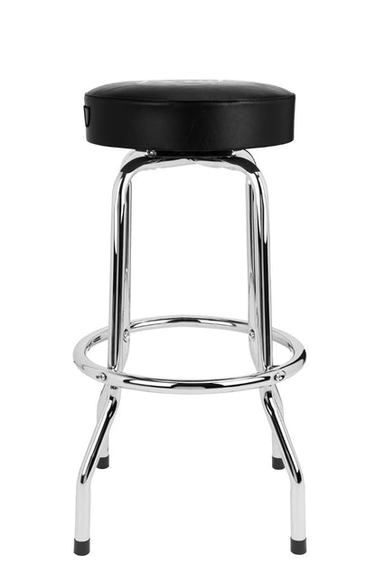 Fender® Spaghetti Logo Pick Pouch Barstool in Black/Chrome 30"