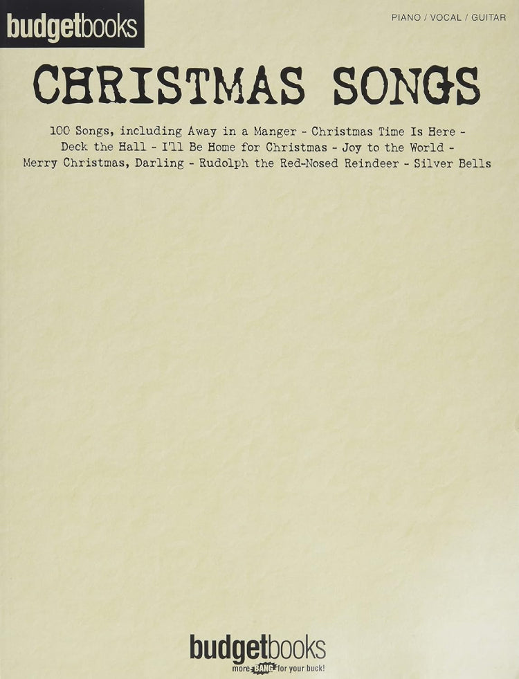 Budget Books Christmas Songs PVG