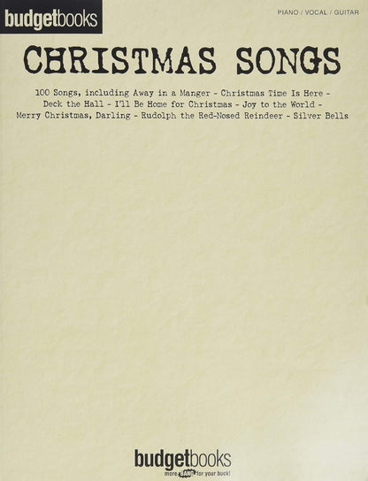 Budget Books Christmas Songs PVG