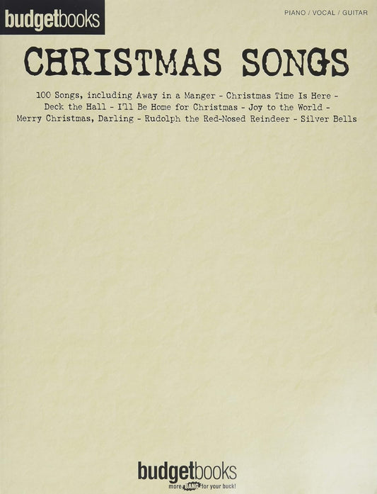 Budget Books Christmas Songs PVG