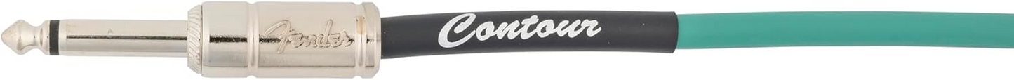 Fender Contour 18.6' Instrument Cable in Sherwood Green