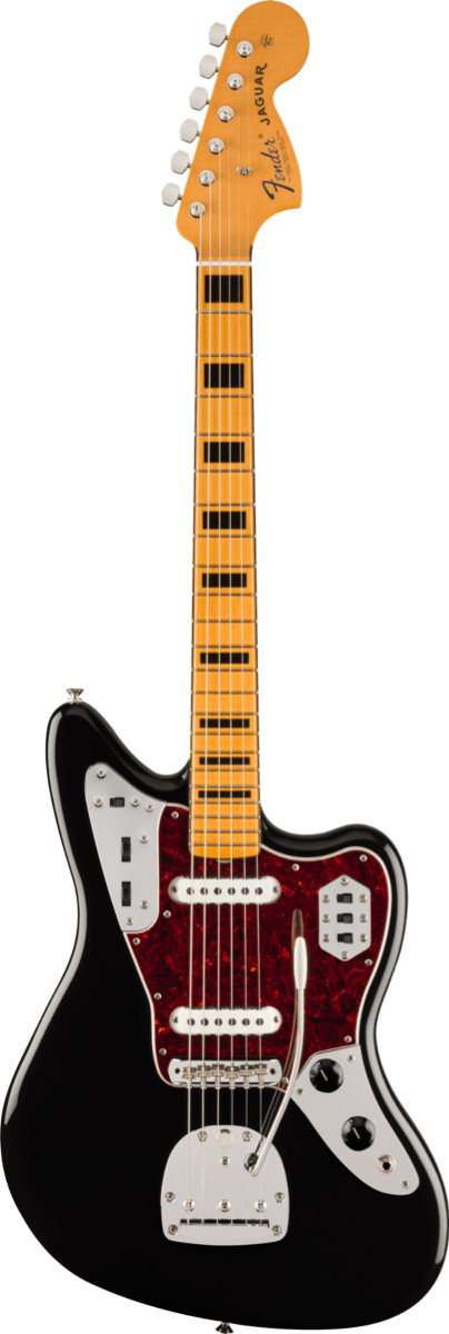 Fender Vintera II '70s Jaguar, Maple Fingerboard in Black