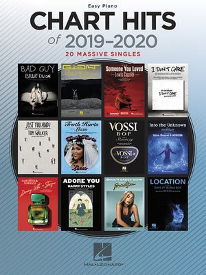 CHART HITS OF 2019-2020 EASY PIANO EUROPEAN EDITION