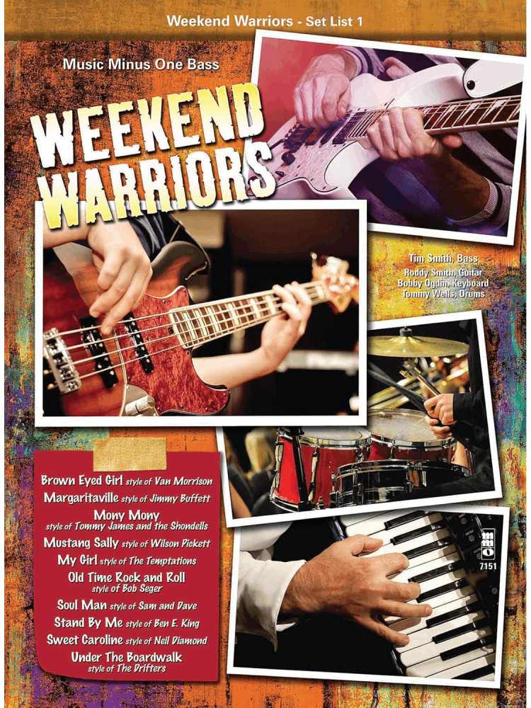 Weekend Warriors Set List 1 Bass BK/CD